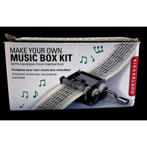 Make Your Own Music Box Kit By Kikkerland With Instructions & Tools For Custom M